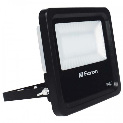 Прожектор LED FERON 10Вт 6400К чорний LL-610